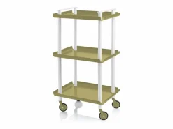 - Carrito auxiliar LEKY, armazón blanco, 3 estantes. Multifuncional, práctico y decorativo-^Don Hierro Hot