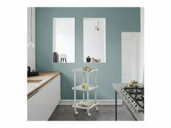 Don Hierro - Carrito auxiliar LEKY, armazón , 3 estantes. Multifuncional, práctico y decorativo- Blanco Outlet
