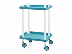 - Carrito auxiliar LEKY, armazón blanco, 2 estantes. Multifuncional, práctico y decorativo-^Don Hierro Sale
