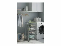 - Carrito verdulero GREEN, 4 cestas de gran capacidad, Gris aluminio y pistacho-^Don Hierro Online