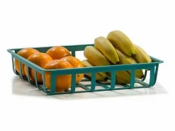 Don Hierro - Cesta metálica ordenación pequeña, multifuncional y decorativa, ZESTA- Azul turquesa Outlet