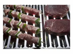 Don Hierro - Parrilla de acero inoxidable para barbacoa, especial carne, ABRÁSAME, tamaño grande- Plateado Outlet