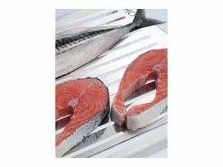 Don Hierro Materiales Y Utensilios De Cocina|- Parrilla de acero inoxidable para barbacoa, pescado y verduras, ABRÁSAME, tamaño mediano-