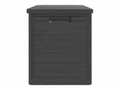 Garden Furniture Dorian Baúl para cojines polipropileno gris antracita 77,5x44,5x53 cm Marru00f3n New