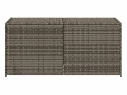 Garden Furniture Dorian Caja de almacenaje de jardín ratán sintético 283L Gris Sale