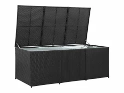 Dorian Caja de almacenaje de jardín ratán sintético 180x90x70 cm^Garden Furniture Online