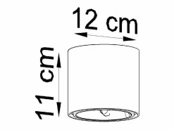 Sollux Lighting Downlight da superficie Round Flush Light Nero GU10 Focos empotrables de superficie Foco empotrado redondo GU10 Negro Hot