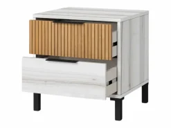 Dormitorio Completo|Dpto. Moderno Arles Albo y Roble Rayado 135-160 cm
