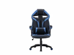 TOPESHOP DREFT - Sillón gamer de estilo moderno para dormitorio de adolescente - 120-130x66x67 - y rojo Negro Hot
