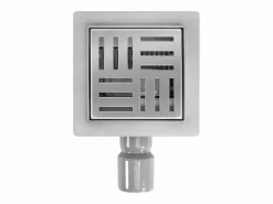Drenaje Lineal Cross 120X120 Brush Steel^Rea Discount
