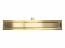 Rea Drenaje Lineal Neox 80 Brushed Gold Dorado Outlet