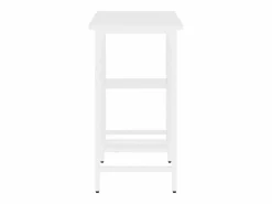 Garden Furniture Drenin Escritorio para ordenador de MDF y metal 80x40x72 cm Blanco Clearance