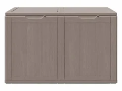 Garden Furniture Baúl De Jardín|Drumkeeran Caja de almacenaje para jardín 180 L PP aspecto madera marrón