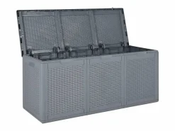 Garden Furniture Baúl De Jardín|Drumkeeran Caja de almacenaje para jardín PP aspecto de ratán 270 L