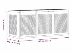 Garden Furniture Baúl De Jardín|Drumkeeran Caja de almacenaje para jardín PP aspecto de ratán 270 L