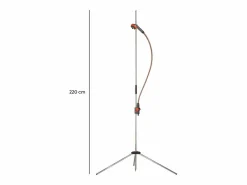 Gardena Ducha de Jardín Trio 220 cm con Dos Tipos de Chorro, Cabezal Desmontable, Altura Regulable y Base en Trípode Plateado Sale