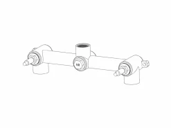 MIRLO Grifo|Alcachofa De Ducha, Cabezal|Ducha empotrada bimando redonda CARBINI oro cepillado Ø 20cm