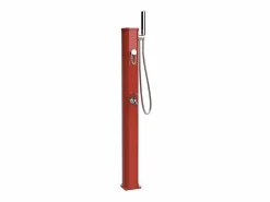 FORMIDRA Ducha Solar Exterior Jolly Go 20L Aluminio - 24x26x120cm - Ducha Extraíble, Mezclador y Enjuague de Pie Terracota Online