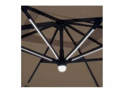 Dudeco Parasol LED de aluminio 300 Gris New