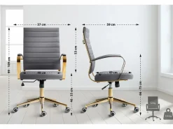 Dudeco Silla de Oficina Havanna Gris Clearance