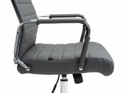Dudeco Silla de Oficina Kolumbus en Piel Natural Gris Sale