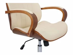 Dudeco Silla de Oficina Melilla Nogal y Crema Discount