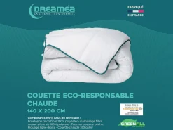 DREAMEA Edredón Nórdico|Edredón caliente reciclado de de microfibra - 140 x 200 cm - 350 gr/ m² - ROSA