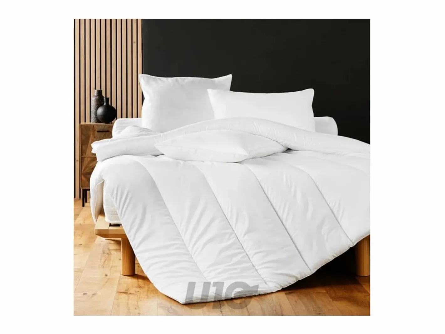 Edredón de poliéster antiácaros 140x200cm Oeko-Tex 400g Fibras Huecas^Promo Linge Hot