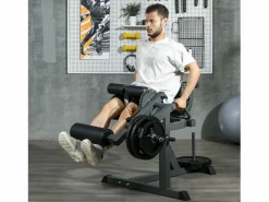 Aparato De Musculación|Ejercitador de piernas ajustable con carga de peso, acero, (100x90x105 cm)