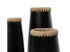 Bazar Bizar Jarrón|El Jarrón Sneaky - Negro Natural - S