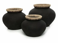Bazar Bizar El Jarrón Styly - Natural - L Negro