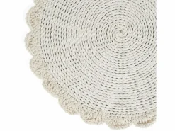 Bazar Bizar El Mantel Individual Macrame Marriage - Natural Blanco