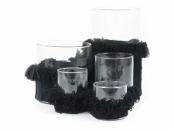 Bazar Bizar El Portavelas Oh My Gee - Terciopelo - XXL Negro Hot
