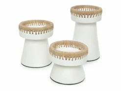 Bazar Bizar El Portavelas Pretty - Blanco Natural - M Multicolor Outlet