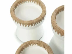 Bazar Bizar Portavelas Y Vela|El Portavelas Pretty - Blanco Natural - S