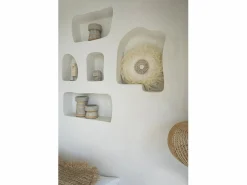 Bazar Bizar Portavelas Y Vela|El Portavelas Serene - Hormigón Natural - L