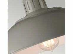 Lámpara De Escritorio|Elstead Franklin 1 ljus skrivbordslampa presenning grå, E27