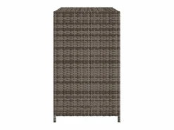 Garden Furniture Emma Louise Armario de almacenaje de jardín ratán PE 83x45x76 cm Gris Best