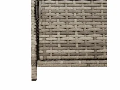 Garden Furniture Emma Louise Armario de almacenaje de jardín ratán PE 83x45x76 cm Gris Best