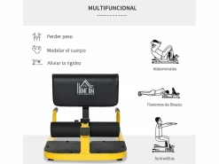 3-en-1 profundo sissy squat y negro 50x97x56.5 cm^Homcom Sale