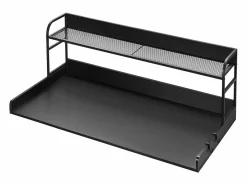 Encimera de Lavadora-Secadora SucceBuy 137x69 CM, Encimera de Lavado de Madera con Almohadillas Antideslizantes, Resistente al Agua para una Organización Negro Outlet