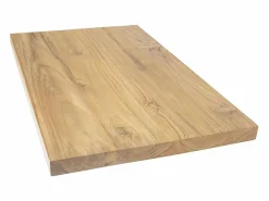 Vente-unique Lavabo|Mueble De Pared Para Baño|Encimera suspendida de teca clara - 80 x 50 cm - SUKAWATI