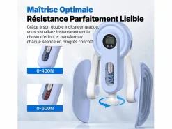 Entrenador de Piernas 2 en 1 , Ángulo Ajustable, LED, Pantalla de Doble Escala, Indicador de Presión, 2 Niveles de Resistencia, Portátil,^MERACH Outlet
