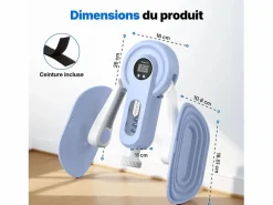 Entrenador de Piernas 2 en 1 , Ángulo Ajustable, LED, Pantalla de Doble Escala, Indicador de Presión, 2 Niveles de Resistencia, Portátil,^MERACH Outlet