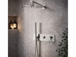 Essebagno Columna De Ducha|Envol columna de ducha empotrada mecánica cromada