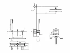 Essebagno Columna De Ducha|Envol columna de ducha empotrada mecánica cromada