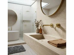 Envol II mezclador de lavabo empotrado oro cepillado^Essebagno Discount