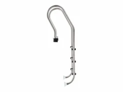 Escalera de piscina 3 peldaños acero inoxidable 304 120 cm ES715403^ Outlet