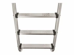 Escalera de piscina 3 peldaños acero inoxidable 304 120 cm ES715403^ Outlet