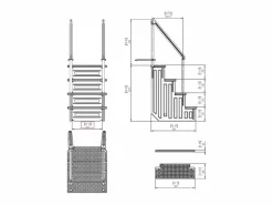 Habitat et jardin Accesorio Piscina|Escalera simple para piscina